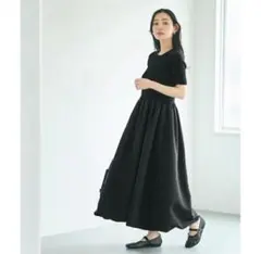 【未使用美品】coca バルーンニットワンピース 黒