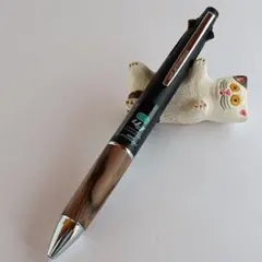 【新品未使用】工房楔　4万円レベル　黒柿孔雀杢　緑孔雀杢　シャーペン 新品未使用】工房楔4万円レベル黒柿孔雀杢緑孔雀杢シャーペン