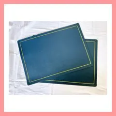 リバーシブルランチョンマット 2枚 卓上装飾 防水性 パーティー