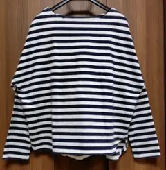 SENSE OF PLACE ボーダー長袖Tシャツ 黒・ホワイト