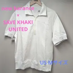 new balance×S.K.Uコラボ　 ハーフジップ半袖シャツ　USMサイズ