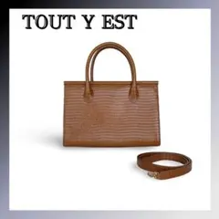 2026年最新】TOUT Y EST カラー：ブラウン系 レディース ハンドバッグ