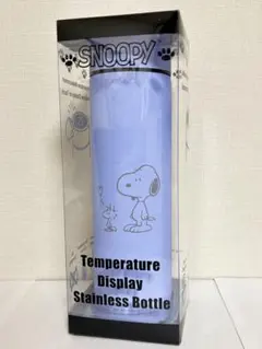 スヌーピー 温度センサー付きステンレスボトル8 ペールラベンダー