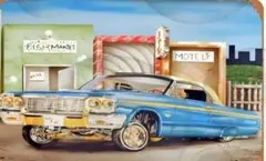 “ シボレー インパラ ” ブリキ看板 ローライダー アメ車 アメリカン雑貨