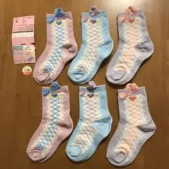 はくラボ みみ付きくつした プリンセス クルー丈 3足組 15〜20㎝ 新品