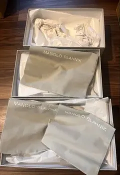 Manolo Blahnik シューズ用空箱 3点セットのサムネイル