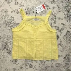 ZARA イエロー フリル キャミソール S