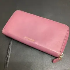 BVLGARI ブルガリ 長財布 くすみピンク ラウンドファスナーのサムネイル