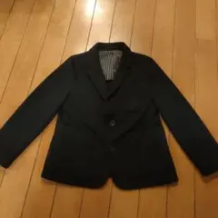 ブラック ボタン付きジャケット