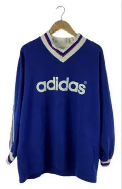 80s 90s adidas ヴィンテージ Vネック スウェット デサント製のサムネイル