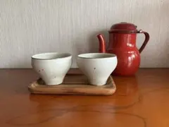 最終値下げ新品 金成潤子さん コップと耳付きお皿 - メルカリ