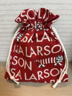 Lisa Larson 巾着袋 ハンドメイド