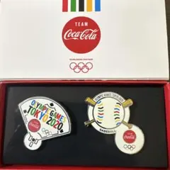東京オリンピック　2020 野球　ピンバッジ(コカコーラ)のサムネイル