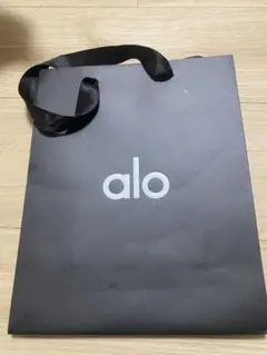 alo yoga アロヨガ ショッパー 大サイズ 韓国 紙袋 ブラック - メルカリ