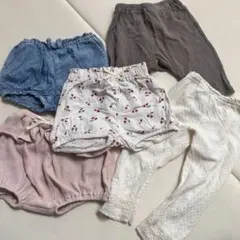 女の子ベビー用パンツ80 5点セット GAP、BIRTHDAY他
