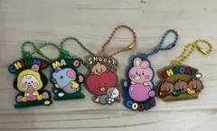 BT21 グミ　ラバーキーホルダー　5個セット