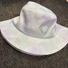 PKLT キッズ バケットハット タイダイ柄 ハート刺繍のサムネイル