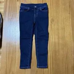 GU ダークブルー ストレッチパンツ 100cm