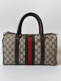 GUCCI グッチ GGスプリーム シェリーライン ミニボストンバッグ - メルカリ