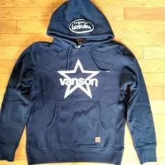 【vanson 】 星形ロゴ パーカーLサイズのサムネイル