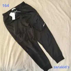 【zara kid's】ザラキッズ　黒　長ズボン　164　裏起毛無し