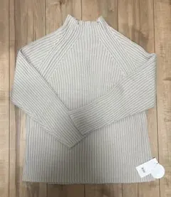 新品未使用　LEPSIM ニット　5Gリブボトルネックプルオーバー　L