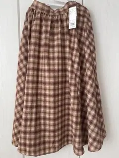 Lugnoncure　オンブレーチェックスカート