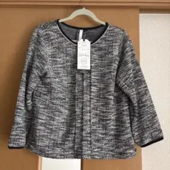 未使用品ツイード風 Mサイズ 長袖プルオーバー