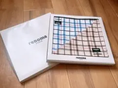 renoma チェック柄 ハンカチ 2枚セット