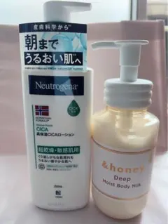 Neutrogena CICAボディローション&honey ボディミルクセット