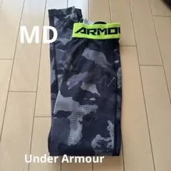 Under Armour ブラック・カモフラージュタイツ MDサイズ