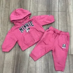 GAP ディズニー　ピンクスウェット　上下セット　12-18m