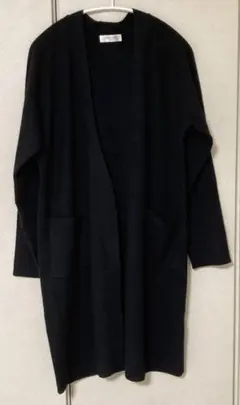 オフオン OFON ロングカーディガン 黒 サイズ38