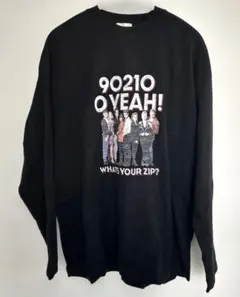 90210 O YEAH! ブラック長袖カットソー XL