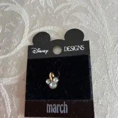 Disney DESIGNS ミッキー ペンダントトップ3月誕生石