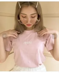 epine エピヌ embroidery tee baby pinkのサムネイル