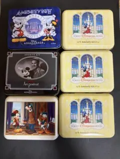 ディズニーホテル　アメニティ　缶6個セット　まとめ　ランド　シー
