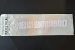 NEIGHBORHOOD ロゴステッカー 白