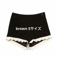andmary Velour mini pants ブラウン M - メルカリ