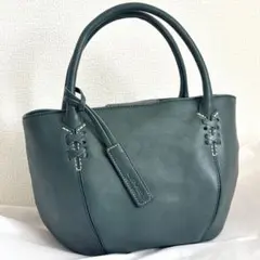 良品 LIME ライム トートバッグ レザー 緑 肩掛け◎ - メルカリ