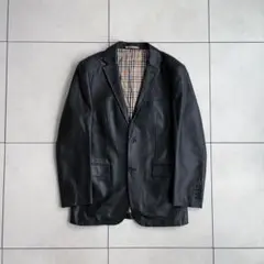 【Burberry】2B ラムレザー テーラードジャケット