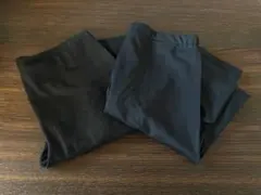 UNIQLO KIDS 素材違い 2種類レギンス 140サイズ