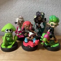 スプラトゥーン amiibo 5体セット ヒメ イイダ ボーイ ガール イカ