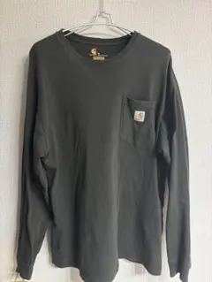 Carhartt ダークグリーン 長袖Tシャツ M