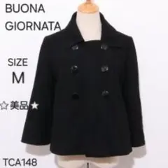 BUONAGIORNATA　ボナジョルナータ　ピーコート 長袖 無地ダブルボタン