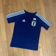 adidas 日本代表 青色シャツ　160