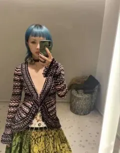 YUEQI QI 長袖 トップス メッシュ シースルー - メルカリ
