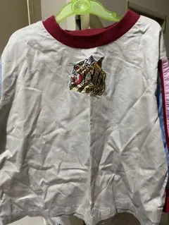 刺繍虎デザイン長袖カットソー