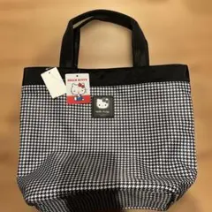 新品未使用タグ付きしまむら Hello Kitty 千鳥柄トートバッグのサムネイル