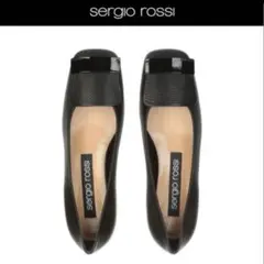 Sergio rossi sr1 バレリーナフラット ブラック - メルカリ